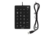 Tastatur - Deltaco Numeric Keypad Silicone Black - Numpad - Sort - TB-510