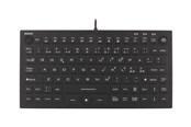 Tastatur - Deltaco Mini Silicone Keyboard Black (Nordic) - Tastatur - Nordisk - Sort - TB-509