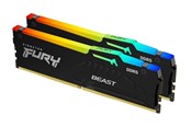RAM - Kingston FURY Beast RGB DDR5-5600 - 16GB - CL40 - Dual Channel (2 pcs) - Intel XMP - Sort med RGB - KF556C40BBAK2-16