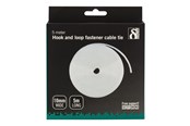 Kabel Organisering - Deltaco Cable Ties 10mm 5m White - CM05W