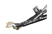 Kabel Organisering - Deltaco Nylon Cable Shields 20m Black - LDR14