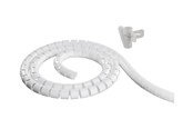 Kabel Organisering - Deltaco Nylon cable cover 5m white - LDR04