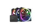 Kabinet Køler - NZXT F120 RGB 3-pack & RGB Controller - Black - Kabinet køler - 120mm - Sort med RGB LED lys - 28 dBA - RF-R12TF-B1