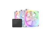 Kabinet Køler - NZXT F120 RGB 3-pack & RGB Controller - White - Kabinet køler - 120mm - Hvid med RGB - 28 dBA - RF-R12TF-W1