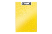 Mapper og Clipboards - Leitz Clipboard med forside WOW A4 Gul - 4199-00-16