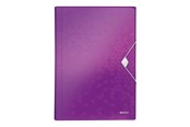 Mapper og Clipboards - Leitz Projektmappe WOW PP Lilla - 45890062