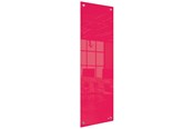 Konference & Præsentation - Nobo  lille glas whiteboard panel 300x900mm Rød - 1915606