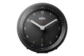 Boligindretning - Braun BC07 - alarm clock - round - quartz - desktop - black - 67009