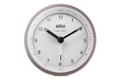 Boligindretning - Braun BC07 - alarm clock - round - quartz - desktop - white/pink - 67099