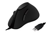 Mus - LogiLink Ergonomic vertical mouse USB 100dpi black - Vertical mouse - Optisk - 5 knapper - Sort - ID0158