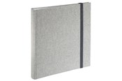 Fotoalbum & -arkivering - Hama "Tessuto" Jumbo Album 30x30 cm 60 White Pages - Grey - 3846