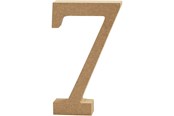Kreativitet & Hobbyartikler - Creativ Company Number 7 MDF 8cm 1pc. - 56398