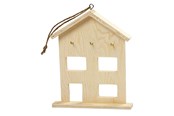 Ophæng og kroge - Creativ Company Wooden key box with 3 hooks - 57532