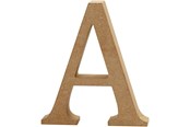 Kreativitet & Hobbyartikler - Creativ Company Letter A MDF 8cm 1pc. - 56360