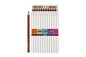 Skrive- og Tegneværktøjer - Creativ Company Triangular Jumbo colored pencils - Brown 12pcs. - 38180