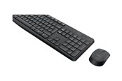 Tastatur - Logitech MK235 - keyboard and mouse set - Hungarian - Tastatur & Mus sæt - Ungarsk - Sort - 920-007935