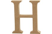 Kreativitet & Hobbyartikler - Creativ Company Letter H MDF 8cm 1pc. - 56367