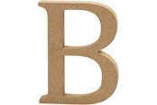 Kreativitet & Hobbyartikler - Creativ Company Letter B MDF 8cm 1pc. - 56361