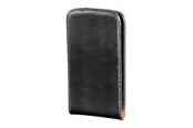 Mobil - Covers & Cases - Hama Mobil Bag for HTC Salsa Flip-Front Black Leather - 106578