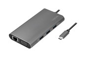 Dockingstation - LogiLink USB 3.2 Gen 1 docking station USB-C 10-port PD silver - UA0383