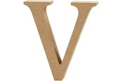 Kreativitet & Hobbyartikler - Creativ Company Letter V MDF 13cm 1pc. - 56331