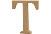 Kreativitet & Hobbyartikler - Creativ Company Letter T MDF 13cm 1pc. - 56329