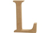 Kreativitet & Hobbyartikler - Creativ Company Letter L MDF 13cm 1pc. - 56321