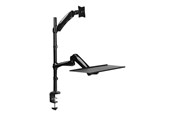 Skærmholder - LogiLink Sit-stand workstation monitor desk mount 13–27" - BP0030