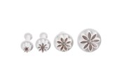 Kreativitet & Hobbyartikler - Creativ Company Cut Outs with Stamp Flower.4pc. - 782873