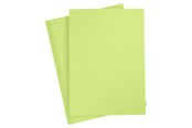 Papir, Fotopapir og Etiketter - Creativ Company Colored Cardboard Lime Green A4 20 sheets - 21122