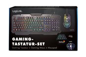 Tastatur - LogiLink Gaming-Set keyboard mouse and mouspad - Gaming Tastatur - Tysk - Sort - ID0185