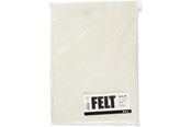 Kreativitet & Hobbyartikler - Creativ Company Hobbyfelt Off-white A4 10 Sheets - 45501