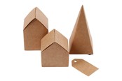 Kreativitet & Hobbyartikler - Creativ Company Houses and Trees Cardboard Set - 29040