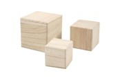 Trælegetøj - Creativ Company Wooden Cubes Set of 3 - 59228