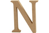 Kreativitet & Hobbyartikler - Creativ Company Letter N MDF 13cm 1pc. - 56323