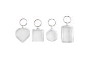 Kreativitet & Hobbyartikler - Creativ Company Keychain Shapes 4pcs. - 512730