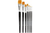 Hobby artikler - Creativ Company Gold Line Brushes - 7 mixed - 10247