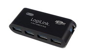 USB hub - LogiLink USB 3.0 hub 4-port black USB hub - USB 3.2 - 4 ports - Sort - UA0170