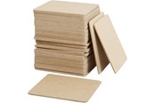 Kreativitet & Hobbyartikler - Creativ Company Coasters MDF 10x10cm 50pcs. - 55761