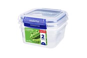 Køkkentilbehør - Sistema Square Klip It Plus 2Pack 1.15L - 881652
