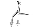 Skærmholder - LogiLink Sit-stand workstation monitor desk mount 13–32" - BP0040