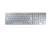 Tastatur - Cherry KC 6000 SLIM - Tastatur - Nordisk - Sølv - JK-1600PN-1