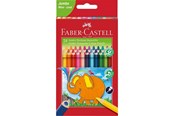 Skrive- og Tegneværktøjer - Faber-Castell Jumbo Triangular colour pencils wallet of 24 - 116524