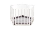 Baby Udstyr - BabyDan Park A Kid Kravlegård inkl. legetæppe, hvid, 90-360 cm - 501291