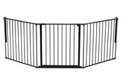 Baby Udstyr - BabyDan Flex L sikkerhedsgitter, sort, 146-223 cm - 500989