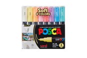 Skrive- og Tegneværktøjer - POSCA  marker sæt Soft farver, PC-1M 8 ass. - 401611
