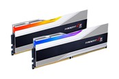 RAM - G.Skill Trident Z5 RGB DDR5-6000 - 64GB - CL30 - Dual Channel (2 pcs) - Intel XMP - Sølv med RGB - F5-6000J3040G32GX2-TZ5RS