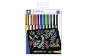 Skrive- og Tegneværktøjer - Staedtler STAEDTLER Metallic Pen 10/Ass - 8323 TB10