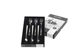 Borddækning - Gense Cake fork Fuga 15.5 cm 6 pcs Matt/White steel - 20669