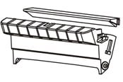 Printertilbehør - Zebra - front bezel dispenser - P1027135-044